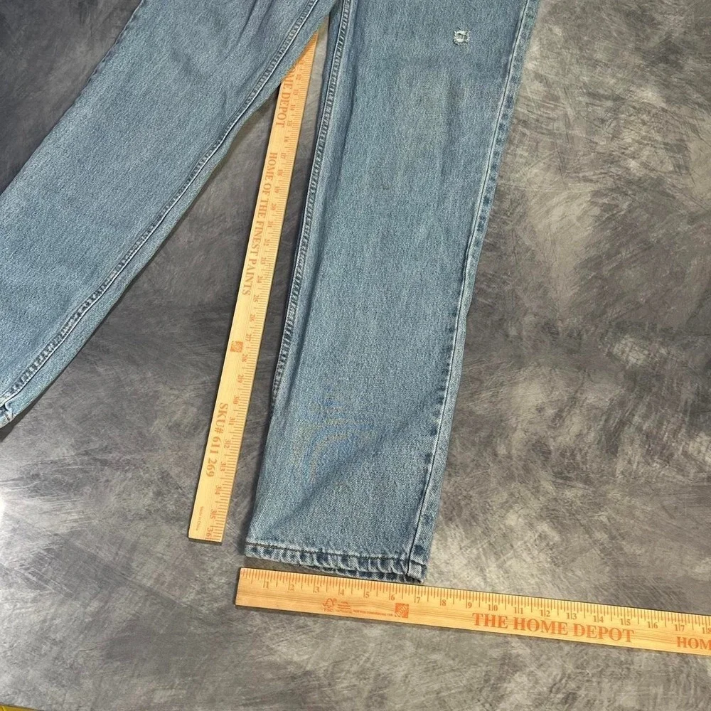 Levi's 550 Y2K 2000s Heavyweight Relaxed Fit Light Wash Blue Denim Jeans